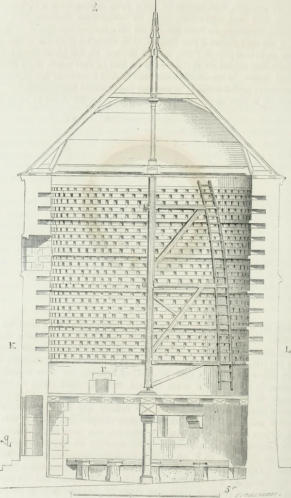 An illustration from Dictionnaire raisonné de l'architecture française du XIe au XVIe siècle, 1875, leaf 493
