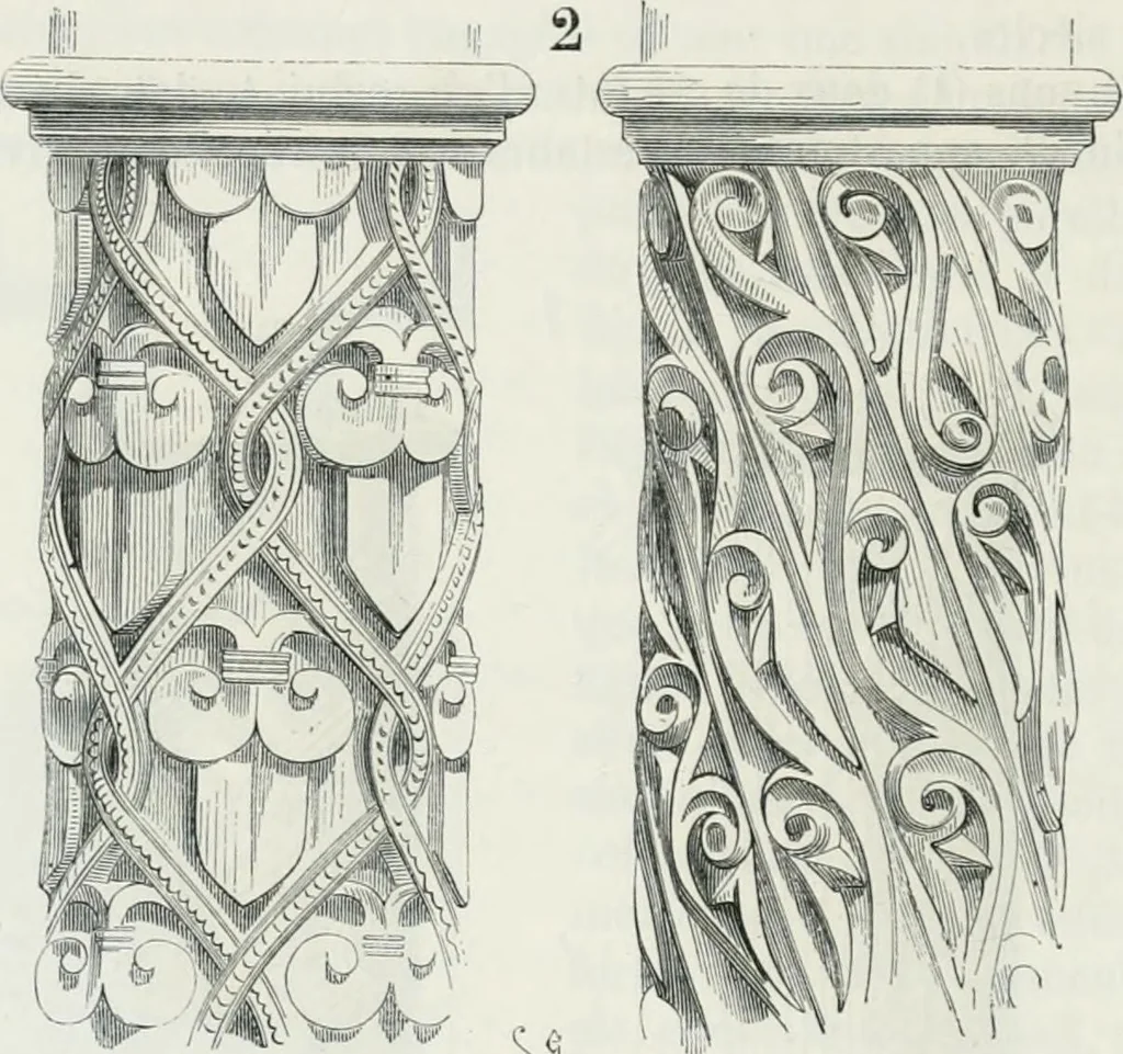 An illustration from Dictionnaire raisonné de l'architecture française du XIe au XVIe siècle, 1875, leaf 507