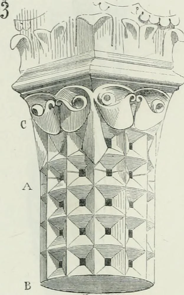 An illustration from Dictionnaire raisonné de l'architecture française du XIe au XVIe siècle, 1875, leaf 508