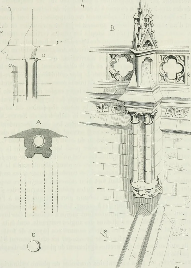 An illustration from Dictionnaire raisonné de l'architecture française du XIe au XVIe siècle, 1875, leaf 514