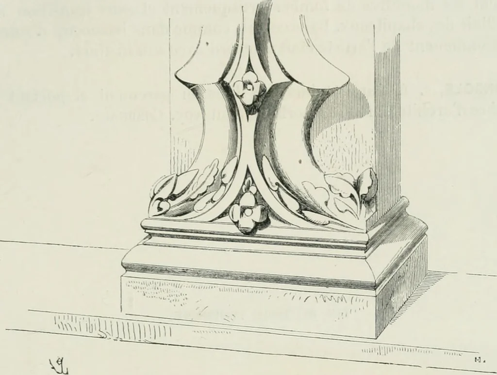An illustration from Dictionnaire raisonné de l'architecture française du XIe au XVIe siècle, 1875, leaf 520