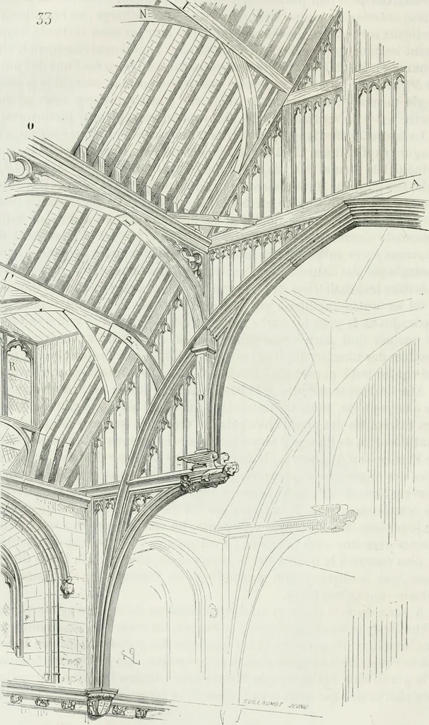 An illustration from Dictionnaire raisonné de l'architecture française du XIe au XVIe siècle, 1875, leaf 53