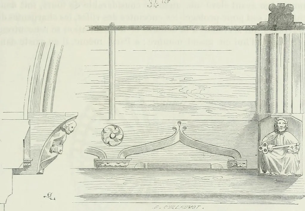 An illustration from Dictionnaire raisonné de l'architecture française du XIe au XVIe siècle, 1875, leaf 56