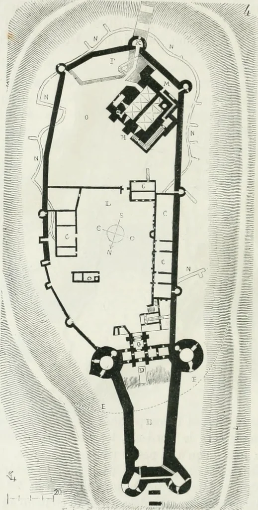 An illustration from Dictionnaire raisonné de l'architecture française du XIe au XVIe siècle, 1875, leaf 81