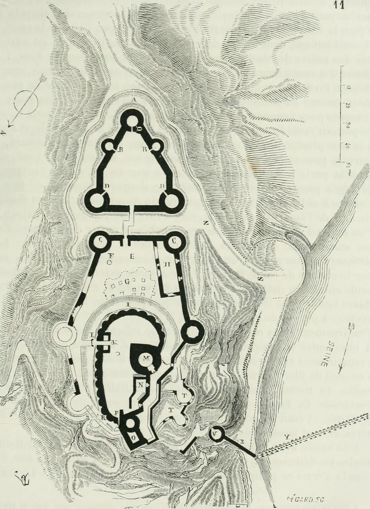 An illustration from Dictionnaire raisonné de l'architecture française du XIe au XVIe siècle, 1875, leaf 96