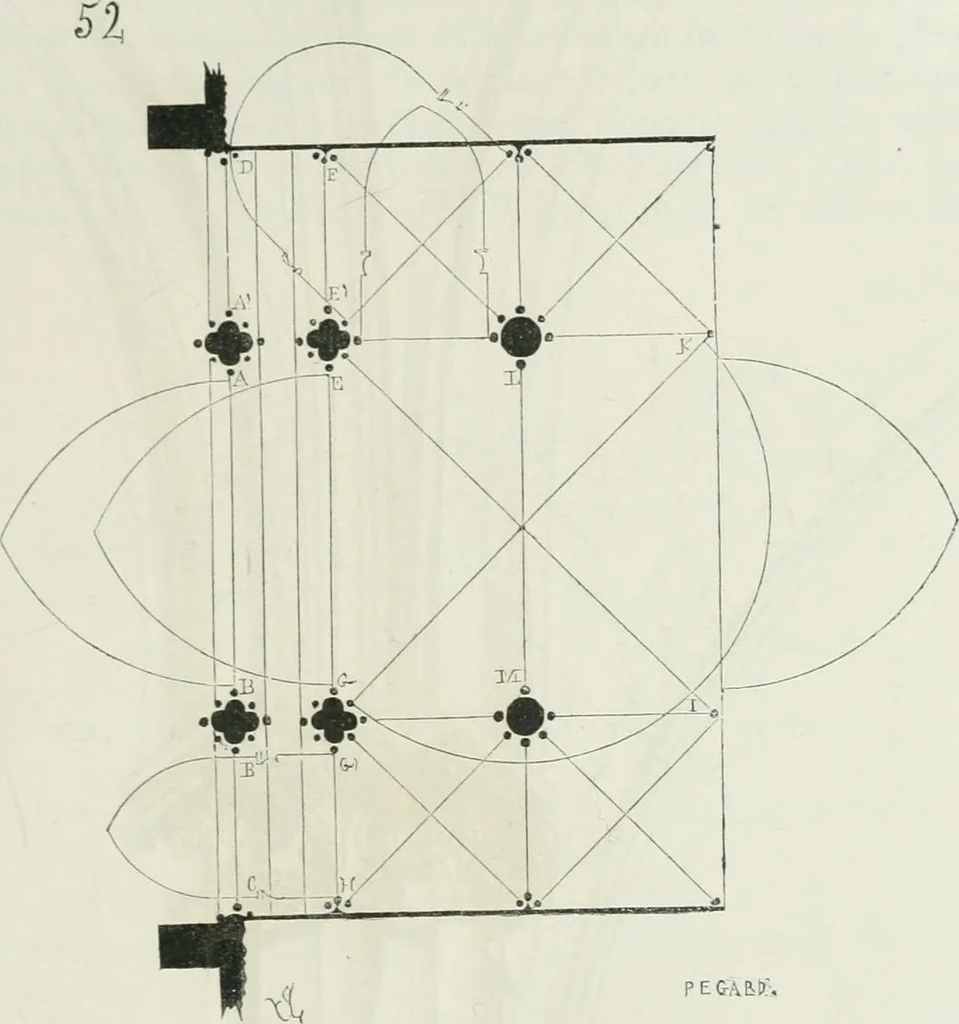 An illustration from Dictionnaire raisonné de l'architecture française du XIe au XVIe siècle, 1875, leaf 108