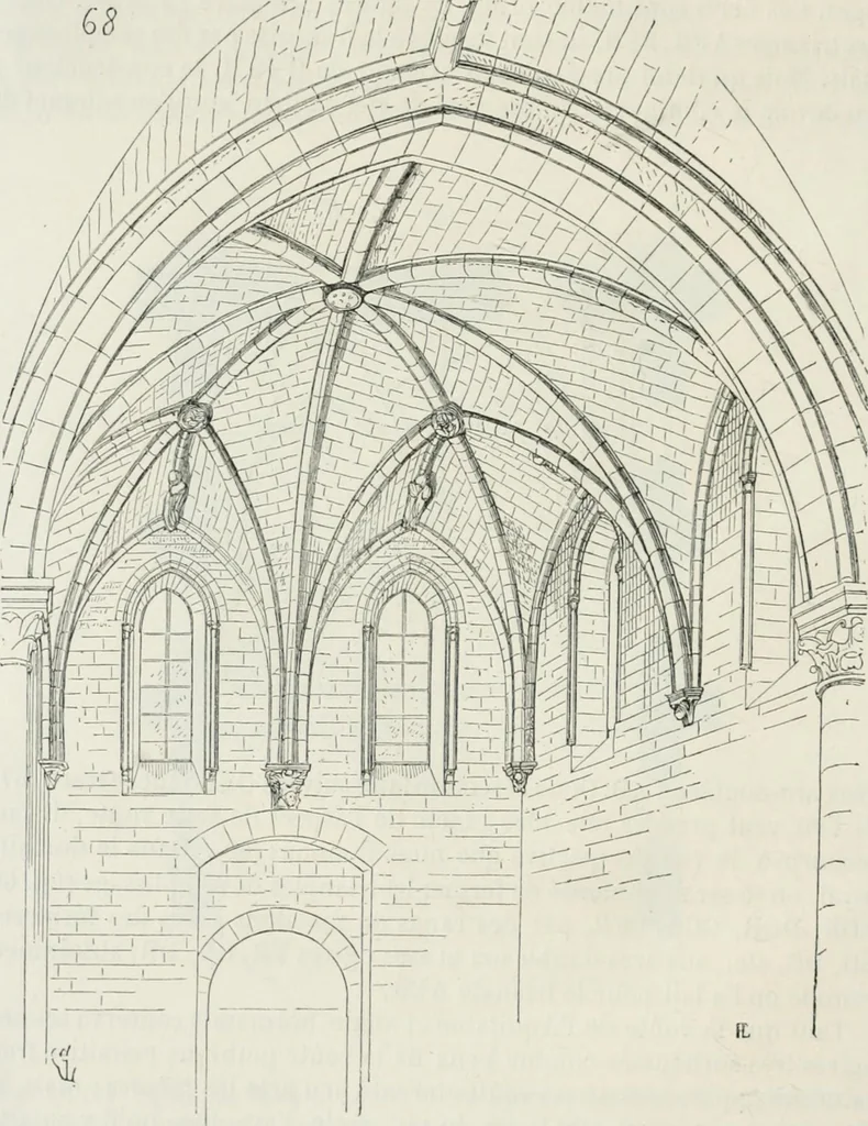 An illustration from Dictionnaire raisonné de l'architecture française du XIe au XVIe siècle, 1875, leaf 125