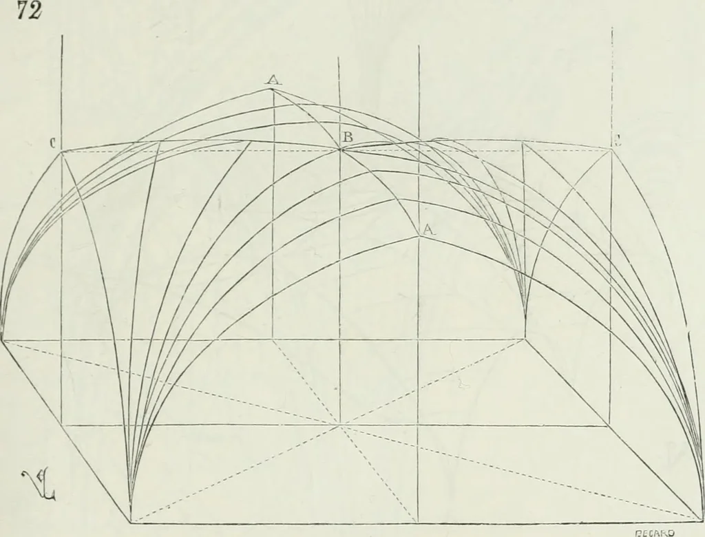 An illustration from Dictionnaire raisonné de l'architecture française du XIe au XVIe siècle, 1875, leaf 130