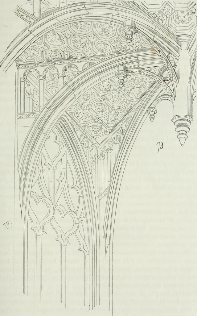 An illustration from Dictionnaire raisonné de l'architecture française du XIe au XVIe siècle, 1875, leaf 132