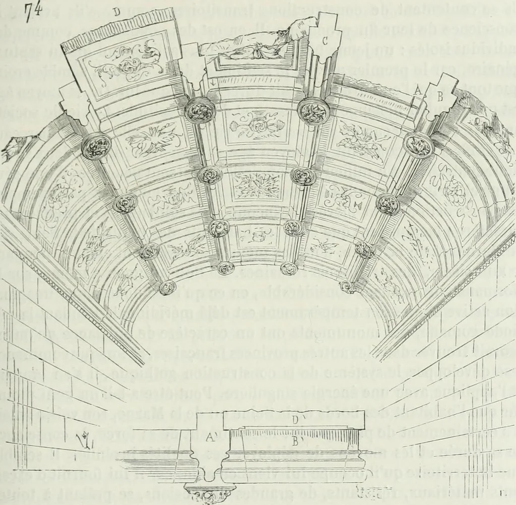 An illustration from Dictionnaire raisonné de l'architecture française du XIe au XVIe siècle, 1875, leaf 134