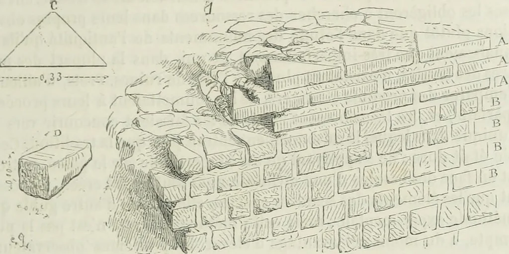 An illustration from Dictionnaire raisonné de l'architecture française du XIe au XVIe siècle, 1875, leaf 14