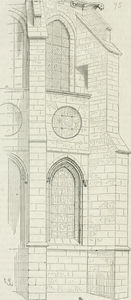 An illustration from Dictionnaire raisonné de l'architecture française du XIe au XVIe siècle, 1875, leaf 141
