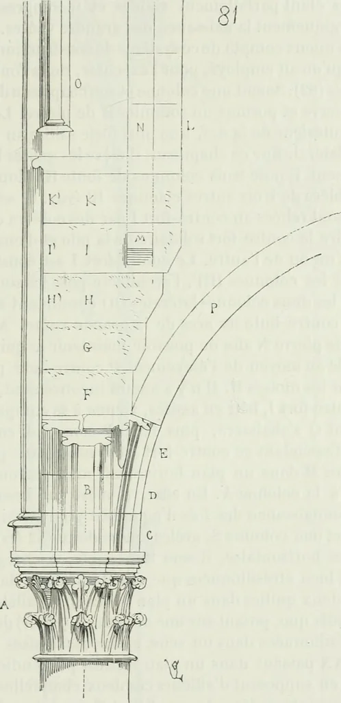 An illustration from Dictionnaire raisonné de l'architecture française du XIe au XVIe siècle, 1875, leaf 152