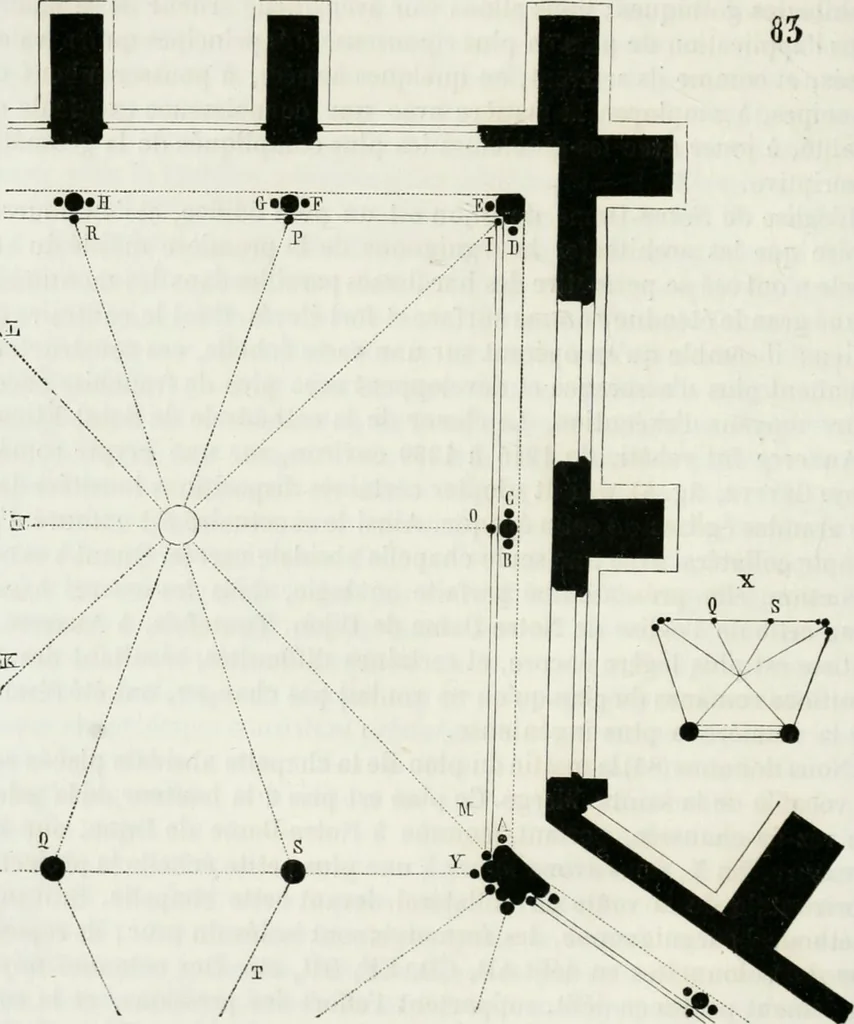 An illustration from Dictionnaire raisonné de l'architecture française du XIe au XVIe siècle, 1875, leaf 157