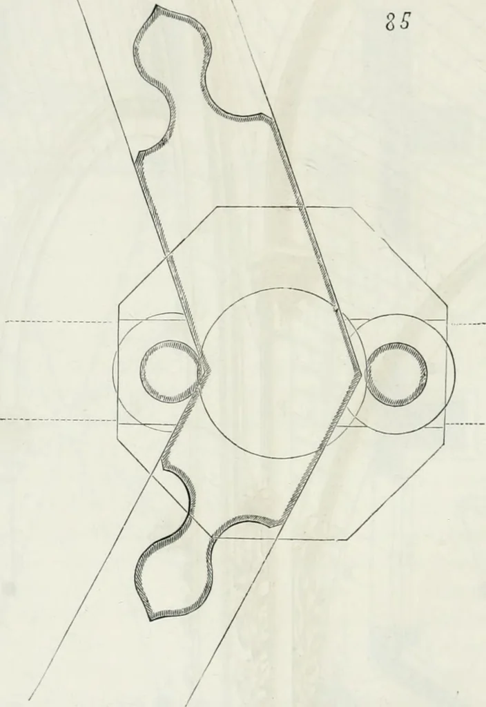 An illustration from Dictionnaire raisonné de l'architecture française du XIe au XVIe siècle, 1875, leaf 159