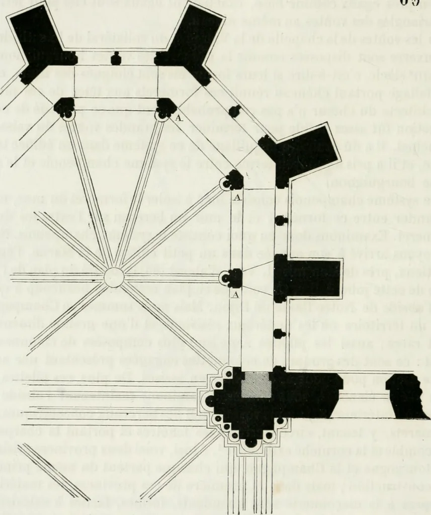 An illustration from Dictionnaire raisonné de l'architecture française du XIe au XVIe siècle, 1875, leaf 161