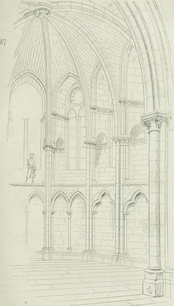 An illustration from Dictionnaire raisonné de l'architecture française du XIe au XVIe siècle, 1875, leaf 162