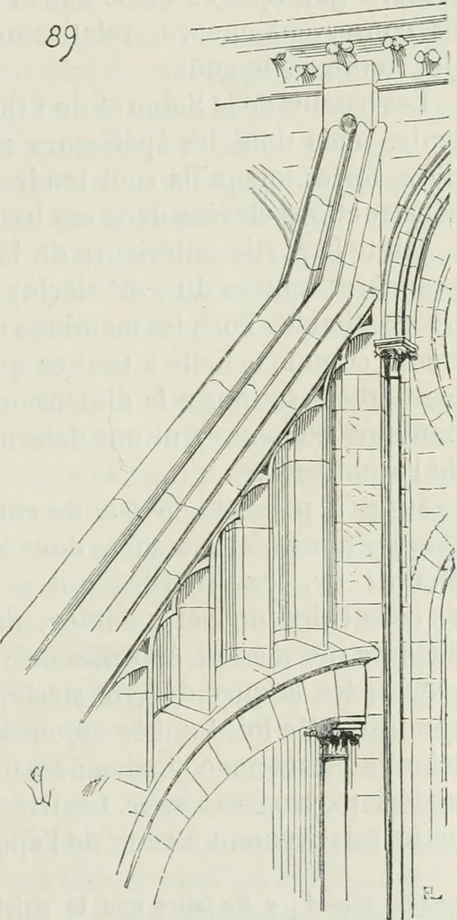 An illustration from Dictionnaire raisonné de l'architecture française du XIe au XVIe siècle, 1875, leaf 164
