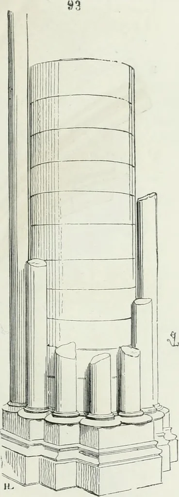 An illustration from Dictionnaire raisonné de l'architecture française du XIe au XVIe siècle, 1875, leaf 176