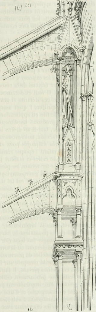 An illustration from Dictionnaire raisonné de l'architecture française du XIe au XVIe siècle, 1875, leaf 190
