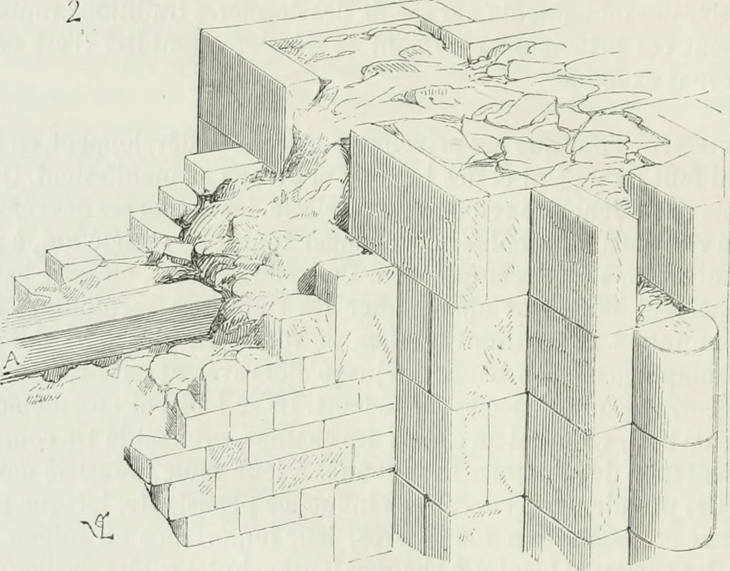 An illustration from Dictionnaire raisonné de l'architecture française du XIe au XVIe siècle, 1875, leaf 21