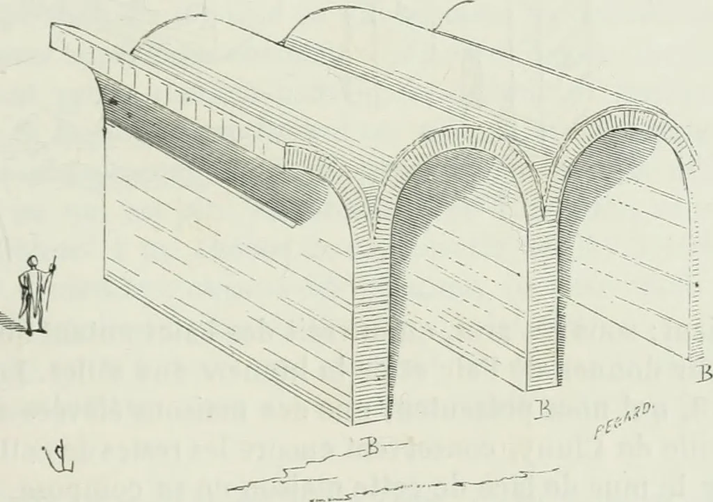 An illustration from Dictionnaire raisonné de l'architecture française du XIe au XVIe siècle, 1875, leaf 228