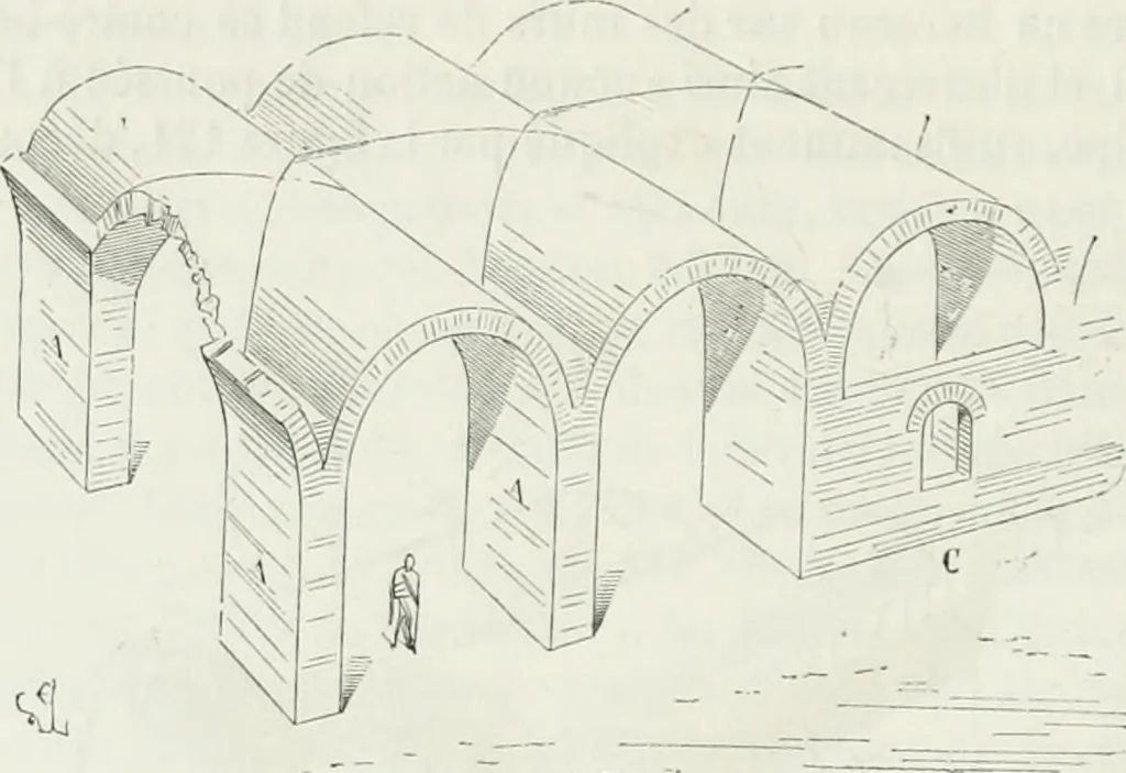 An illustration from Dictionnaire raisonné de l'architecture française du XIe au XVIe siècle, 1875, leaf 229