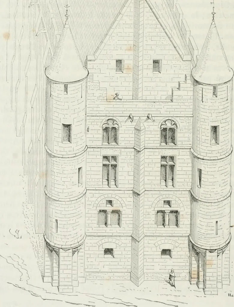An illustration from Dictionnaire raisonné de l'architecture française du XIe au XVIe siècle, 1875, leaf 233