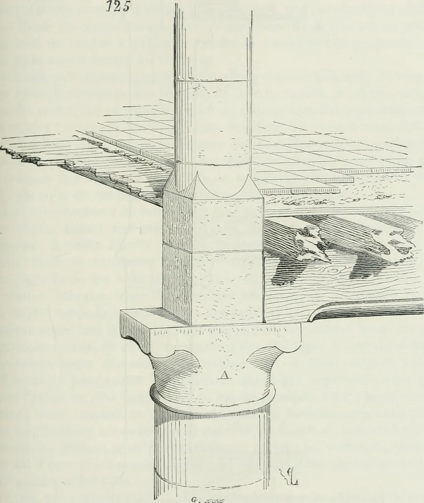 An illustration from Dictionnaire raisonné de l'architecture française du XIe au XVIe siècle, 1875, leaf 238