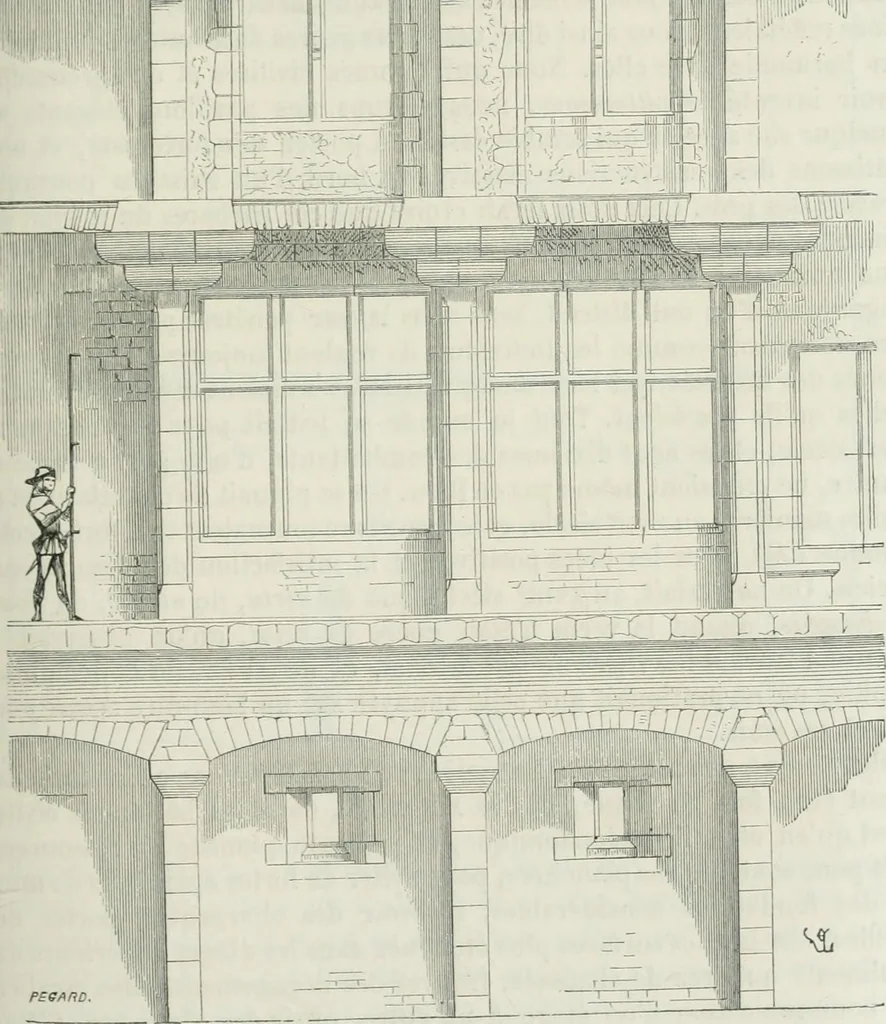 An illustration from Dictionnaire raisonné de l'architecture française du XIe au XVIe siècle, 1875, leaf 246