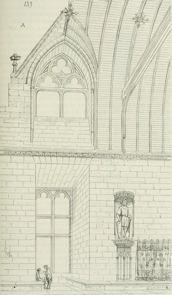 An illustration from Dictionnaire raisonné de l'architecture française du XIe au XVIe siècle, 1875, leaf 264