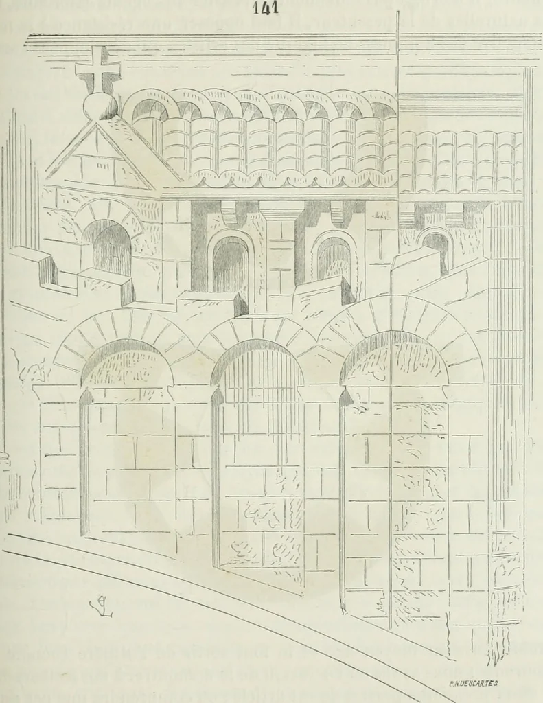 An illustration from Dictionnaire raisonné de l'architecture française du XIe au XVIe siècle, 1875, leaf 268