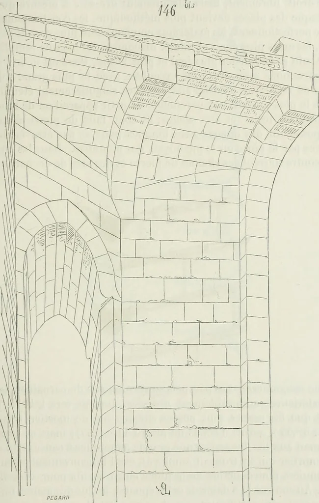 An illustration from Dictionnaire raisonné de l'architecture française du XIe au XVIe siècle, 1875, leaf 278