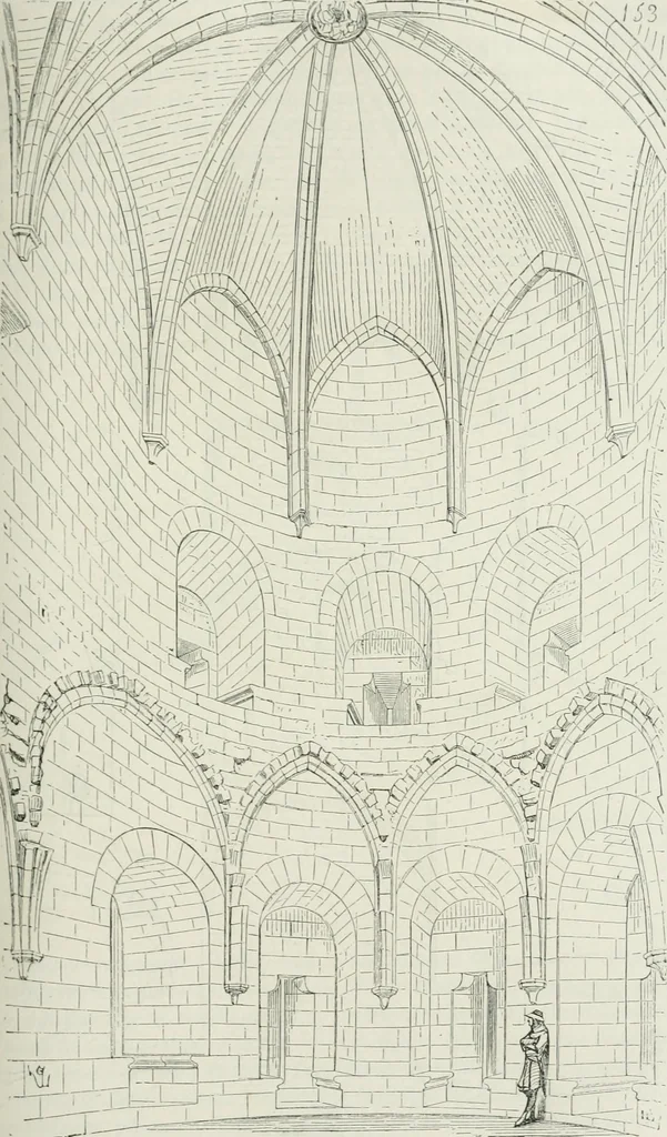 An illustration from Dictionnaire raisonné de l'architecture française du XIe au XVIe siècle, 1875, leaf 284