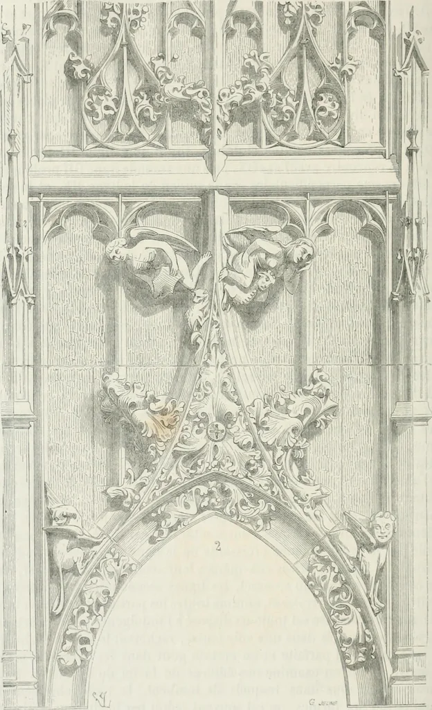An illustration from Dictionnaire raisonné de l'architecture française du XIe au XVIe siècle, 1875, leaf 291