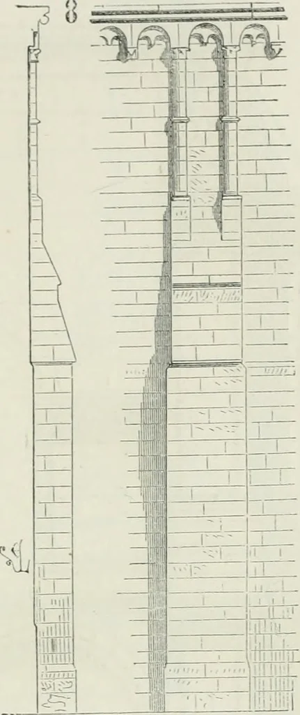 An illustration from Dictionnaire raisonné de l'architecture française du XIe au XVIe siècle, 1875, leaf 298