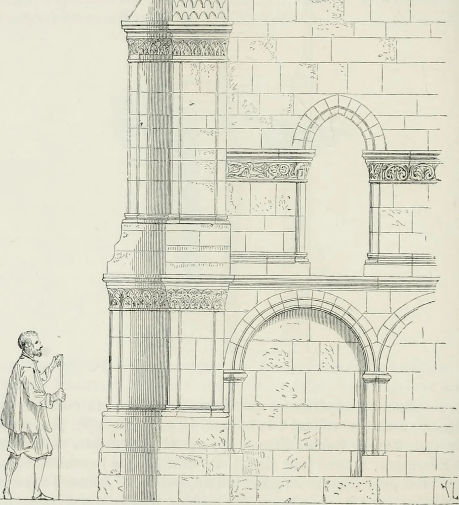 An illustration from Dictionnaire raisonné de l'architecture française du XIe au XVIe siècle, 1875, leaf 299
