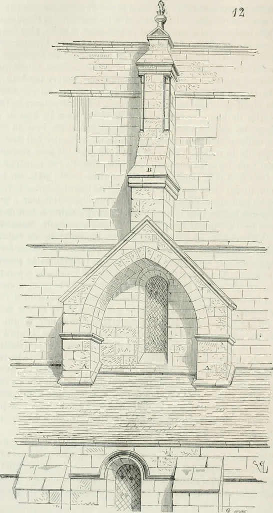 An illustration from Dictionnaire raisonné de l'architecture française du XIe au XVIe siècle, 1875, leaf 303