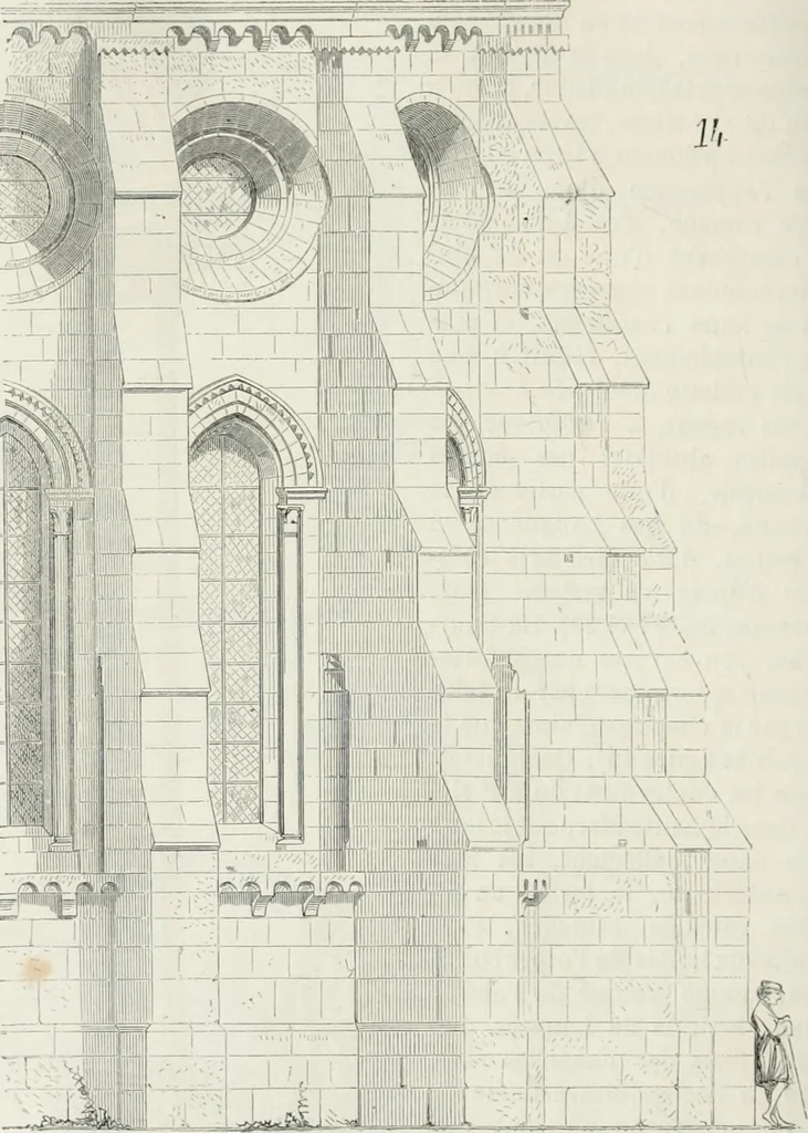 An illustration from Dictionnaire raisonné de l'architecture française du XIe au XVIe siècle, 1875, leaf 305