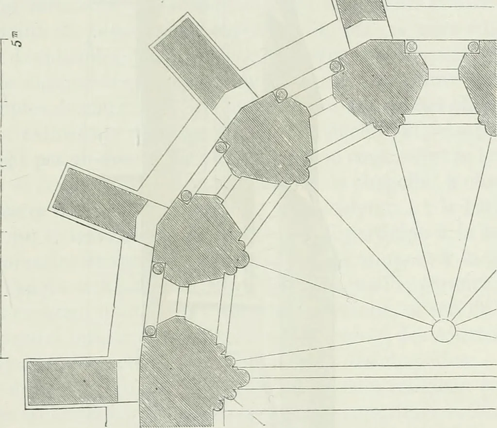 An illustration from Dictionnaire raisonné de l'architecture française du XIe au XVIe siècle, 1875, leaf 306