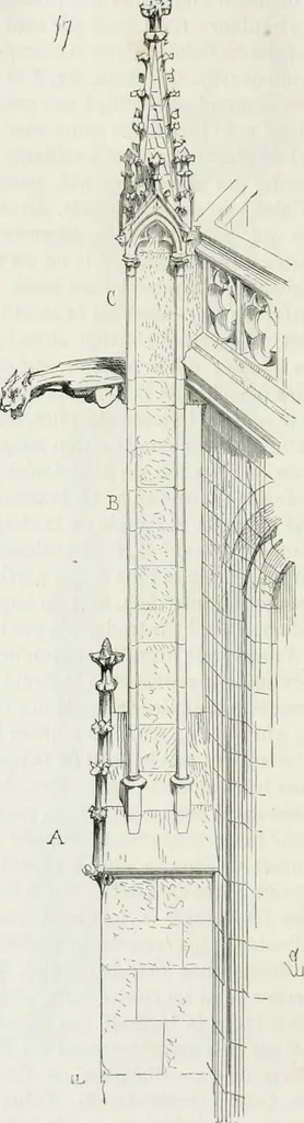 An illustration from Dictionnaire raisonné de l'architecture française du XIe au XVIe siècle, 1875, leaf 309