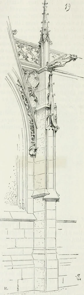 An illustration from Dictionnaire raisonné de l'architecture française du XIe au XVIe siècle, 1875, leaf 311