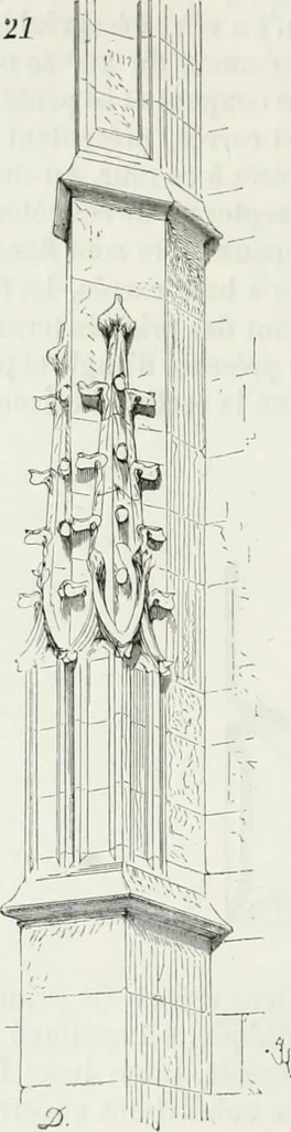 An illustration from Dictionnaire raisonné de l'architecture française du XIe au XVIe siècle, 1875, leaf 313