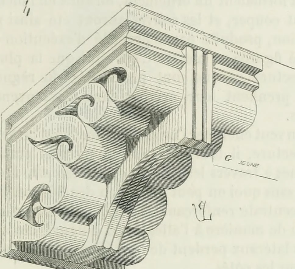 An illustration from Dictionnaire raisonné de l'architecture française du XIe au XVIe siècle, 1875, leaf 318
