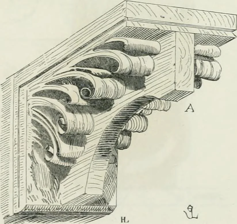 An illustration from Dictionnaire raisonné de l'architecture française du XIe au XVIe siècle, 1875, leaf 318