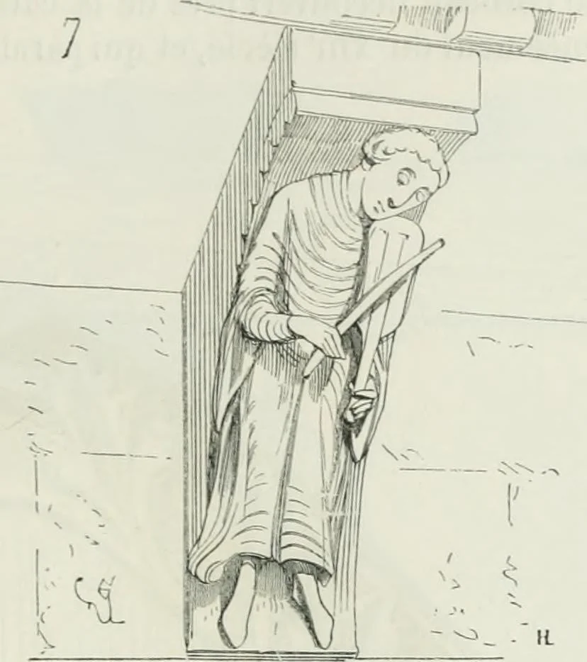 An illustration from Dictionnaire raisonné de l'architecture française du XIe au XVIe siècle, 1875, leaf 320