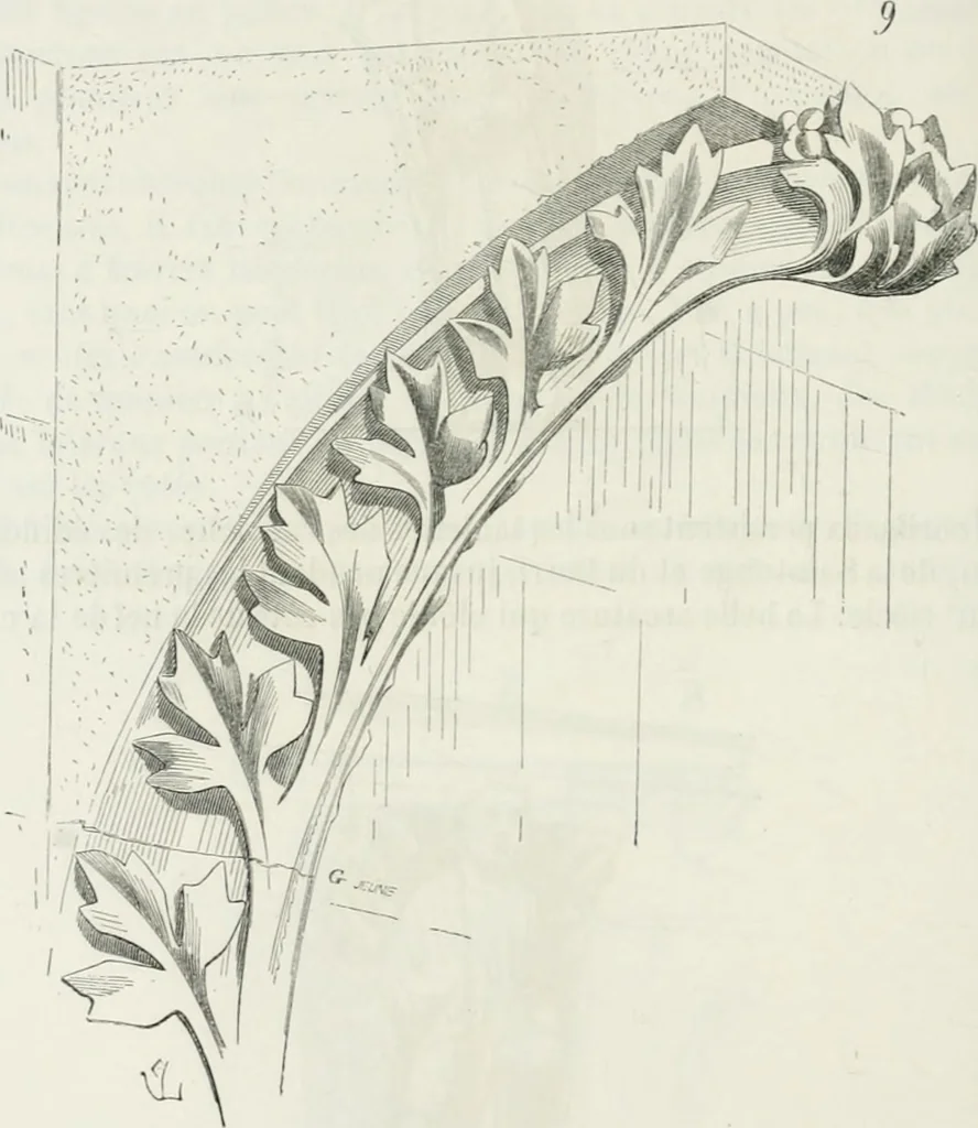 An illustration from Dictionnaire raisonné de l'architecture française du XIe au XVIe siècle, 1875, leaf 321