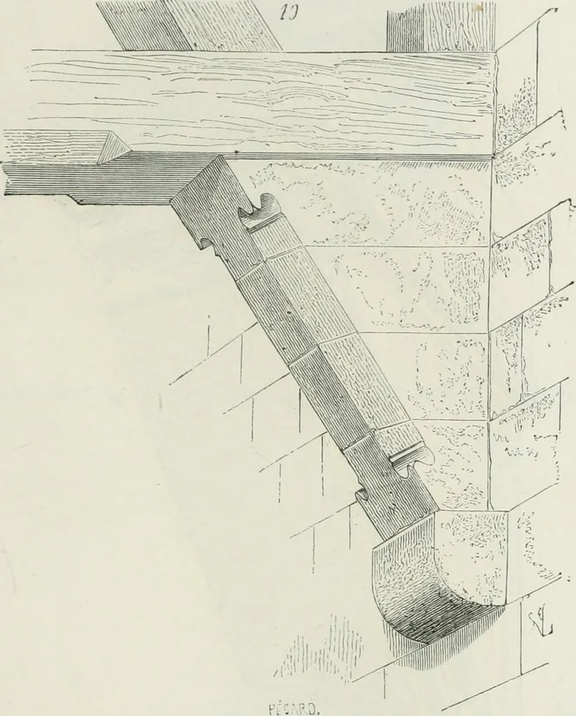 An illustration from Dictionnaire raisonné de l'architecture française du XIe au XVIe siècle, 1875, leaf 322