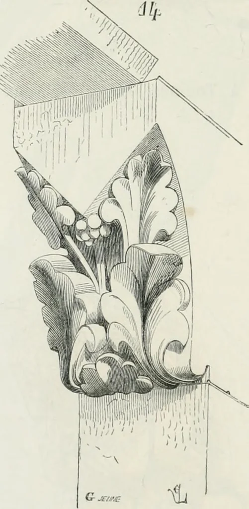 An illustration from Dictionnaire raisonné de l'architecture française du XIe au XVIe siècle, 1875, leaf 325