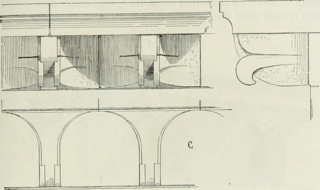 An illustration from Dictionnaire raisonné de l'architecture française du XIe au XVIe siècle, 1875, leaf 334